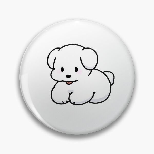 Item preview, White dog sticker designed and sold by Stickers N More.