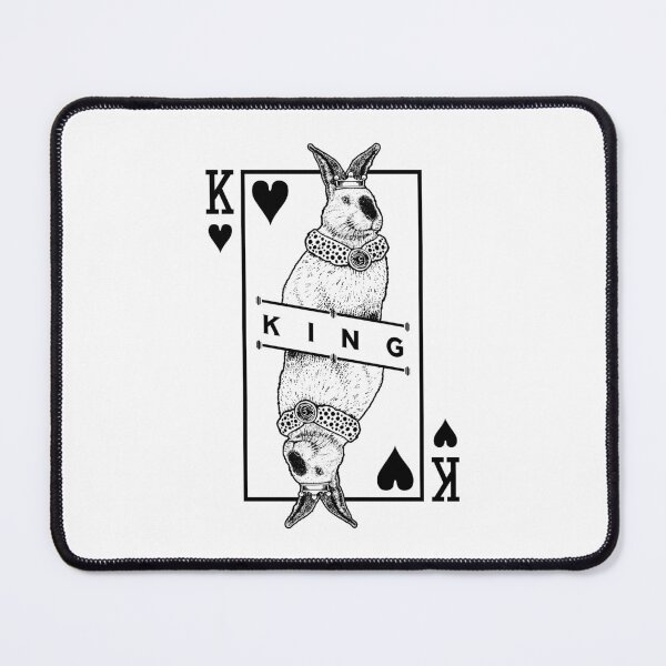 Item preview, Californian Bunny Rabbit King Of Hearts Funny Pet Pop Art designed and sold by GrandeDuc.
