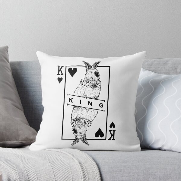 Item preview, Californian Bunny Rabbit King Of Hearts Funny Pet Pop Art designed and sold by GrandeDuc.