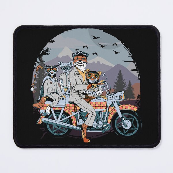 Item preview, Fantastic Mr. fox and family on a motorbike designed and sold by VINU-DESIGNS.