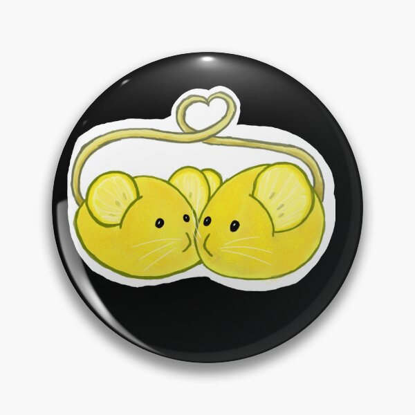 Item preview, Lemon Mice making a Heart - Fruit Art - Cute little Mice designed and sold by BunnyBizarre.
