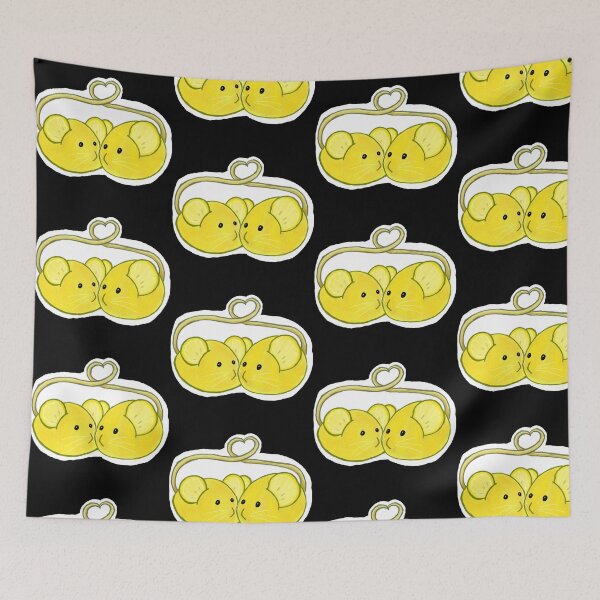 Item preview, Lemon Mice making a Heart - Fruit Art - Cute little Mice designed and sold by BunnyBizarre.