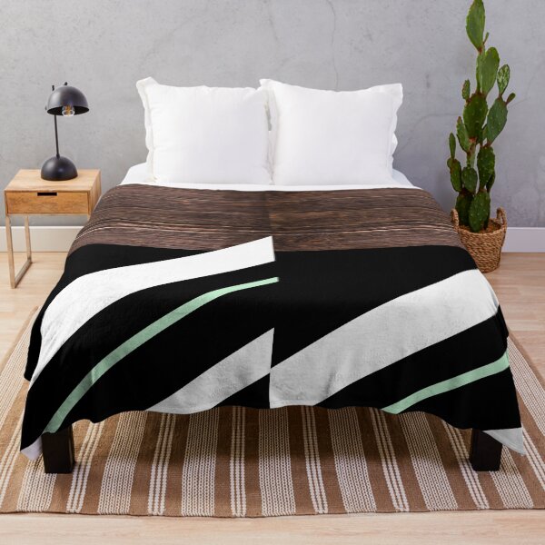 Item preview, Vintage Dark Wooden Stripes, mint, green, white, black designed and sold by Sshmorr.