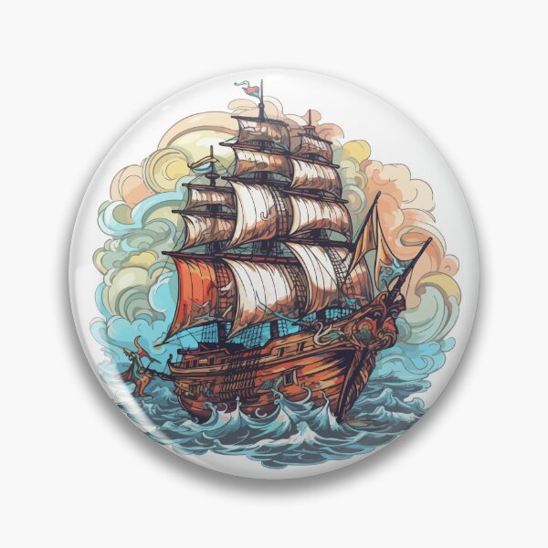 Item preview, Navigate the Pirate Ship Realm designed and sold by Artwyz.