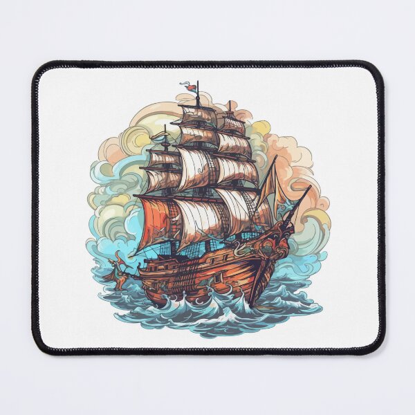 Item preview, Navigate the Pirate Ship Realm designed and sold by Artwyz.