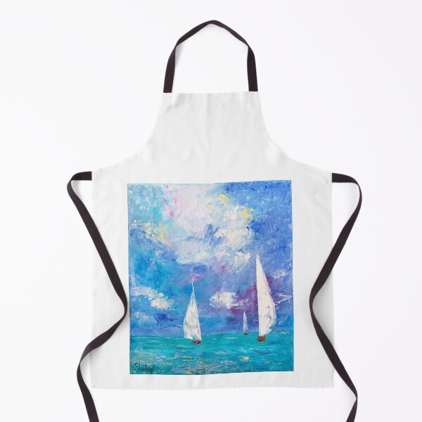 Item preview, Sailboats on the Mediterranean designed and sold by Natalia_Shchip.