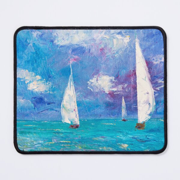 Item preview, Sailboats on the Mediterranean designed and sold by Natalia_Shchip.