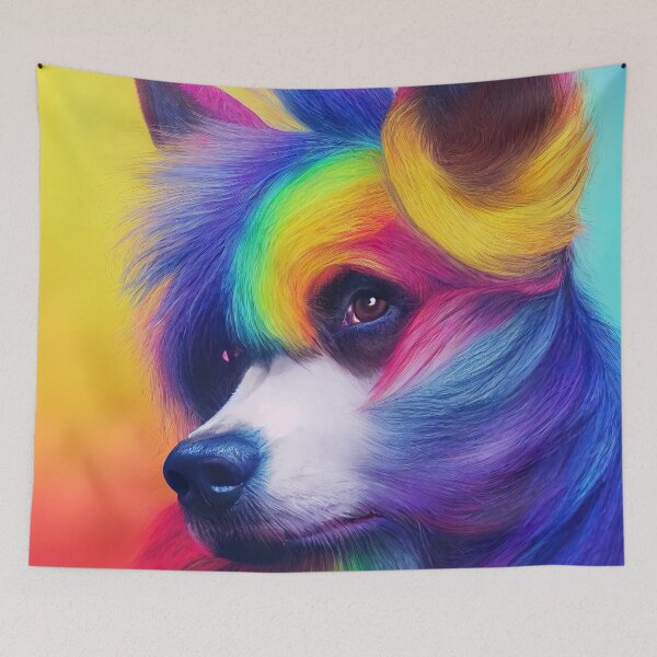 Item preview, Sammy the multicolored spitz designed and sold by Pixelboys.