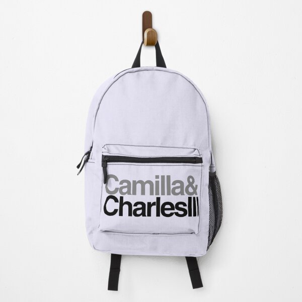 Item preview, Camilla and Charles III Names with Ampersands Grey Black on Heather designed and sold by ArtCounts.