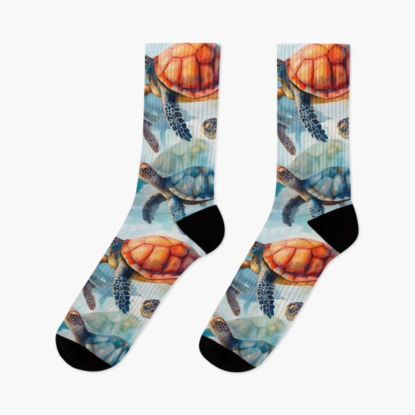 Item preview, Sea Turtles Fantastic Animals Vintage Watercolor Pattern designed and sold by SecretDicer.