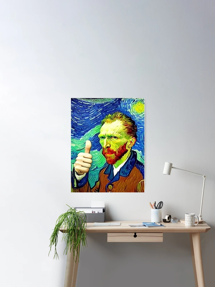 Thumb Up Icon Van Gogh Sticker