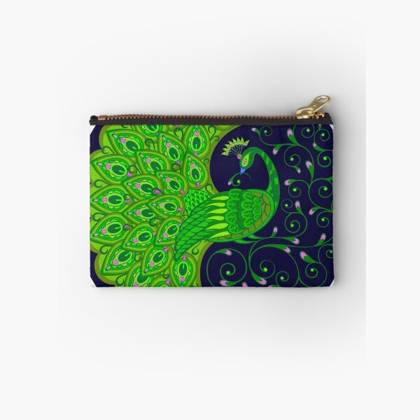Item preview, Traditional Indian Madhubani Folk Art Design with Peacock and Swirls designed and sold by deepakrode7.