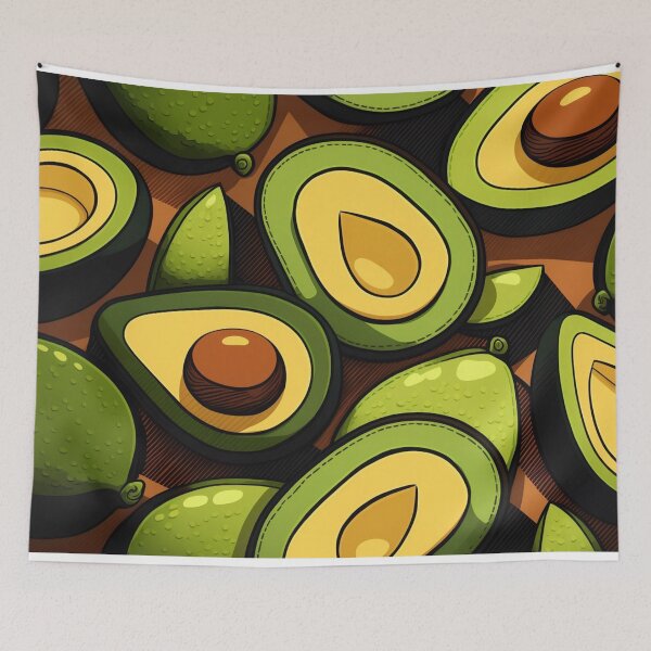 Item preview, Funky Avocados Pattern designed and sold by AtelierNethys.