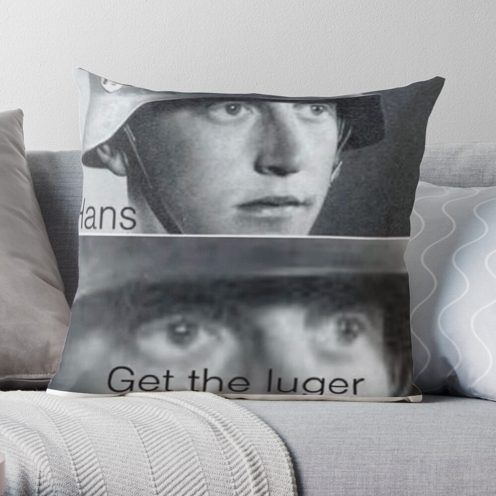 Man face Throw Pillow by MarkTheUser