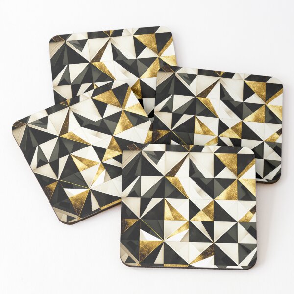Item preview, Marble Geometric Triangle Polygon checker Design designed and sold by Bb-gl.