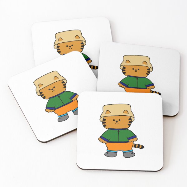 Item preview, un gato con ropa de senderismo designed and sold by superbaechoo.