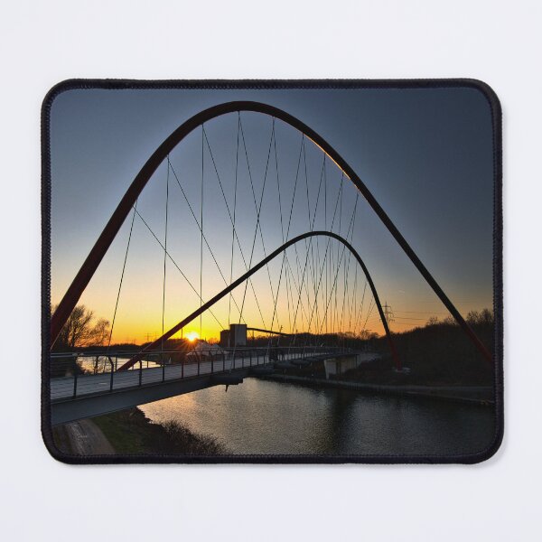 Item preview, The double arch bridge in the Nordsternpark of Gelsenkirchen - Ruhrgebiet - Ruhrpott - Germany designed and sold by Ruhrpottpicture.