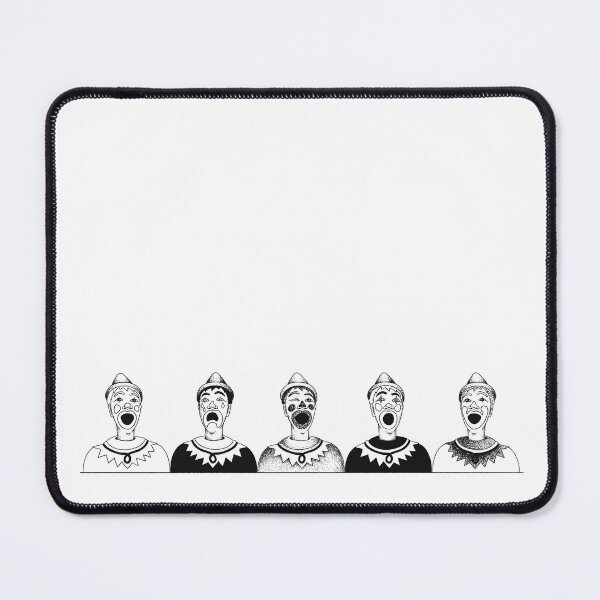 Item preview, Black and White Laughing Clowns - Sideshow - Fair - Carnival designed and sold by artbymandymeow.