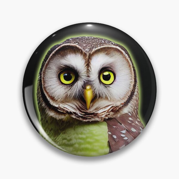 Item preview, Bruno the green avocado owl designed and sold by Pixelboys.