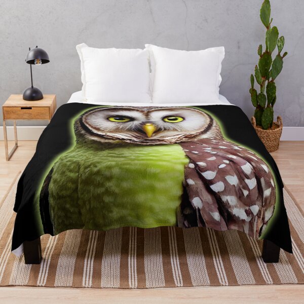 Item preview, Bruno the green avocado owl designed and sold by Pixelboys.