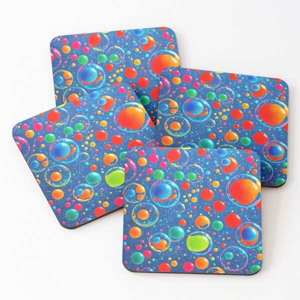 Item preview, Colorful Abstract Bubbles - Playful and Vibrant Art designed and sold by pinimgart.