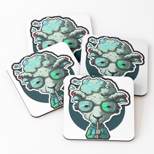 Item preview, Sheep Smoking Weed with glasses designed and sold by futuresimo04.