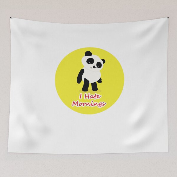 Item preview, I Hate Mornings Panda Funny  designed and sold by Seas Wanda.