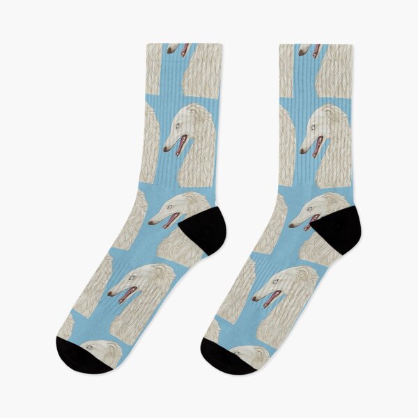 Item preview, Creepy Borzoi Illustration designed and sold by lucikaul.