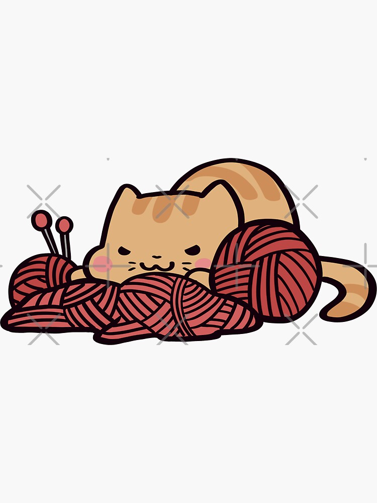 Knit Happens | Vinyl Sticker Knit Happens | Vinyl Sticker