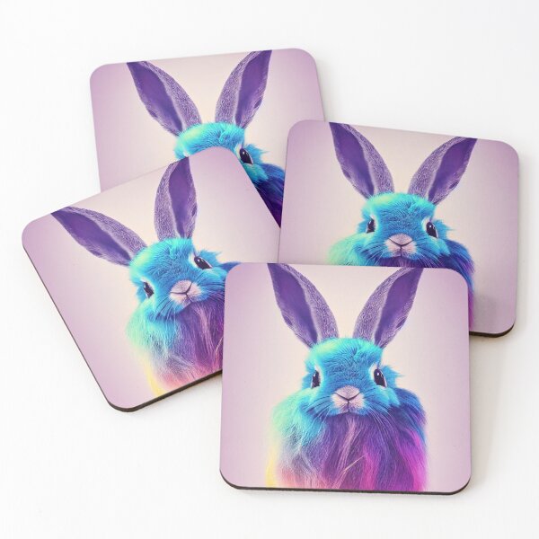 Item preview, Schnuffi, the colorful rabbit friend designed and sold by Pixelboys.