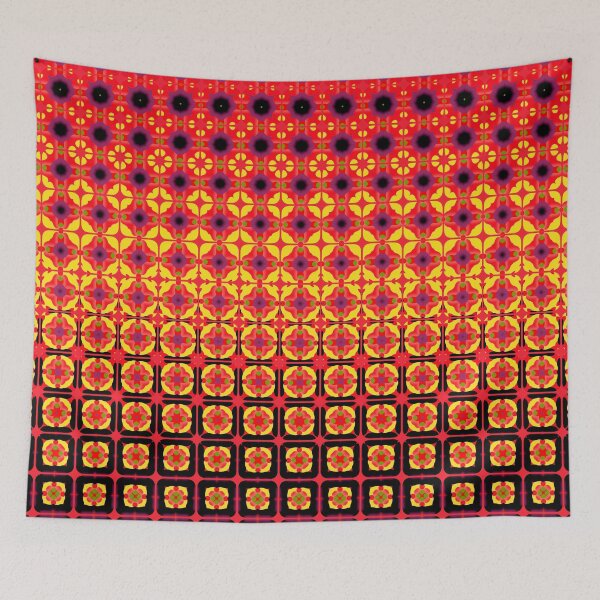 Item preview, Ascending Flowers Retro Pattern designed and sold by theWeppen.