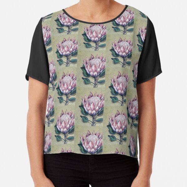 King Protea Chiffon Top