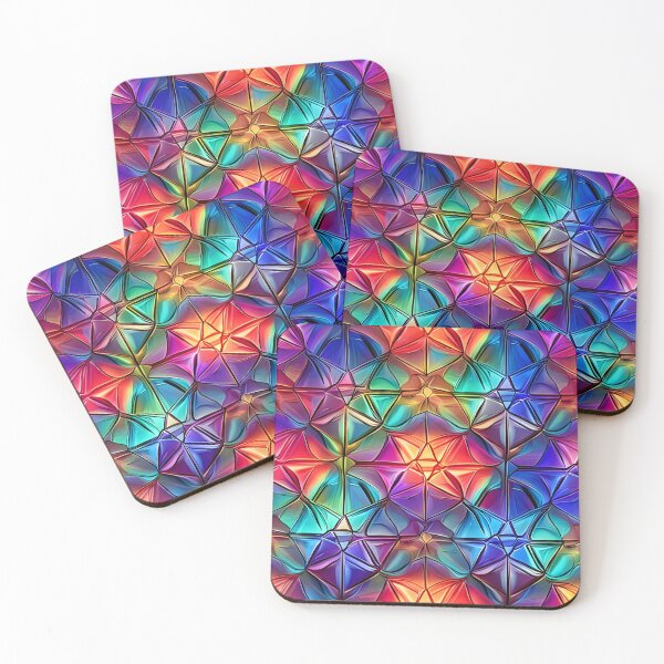Item preview, Crystalized Rainbow Crackle Pattern designed and sold by WitchyWare.