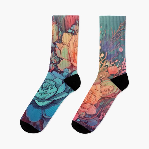 Item preview, Floral Pattern : Watercolour and Ink designed and sold by MTJ-Mushrooms.