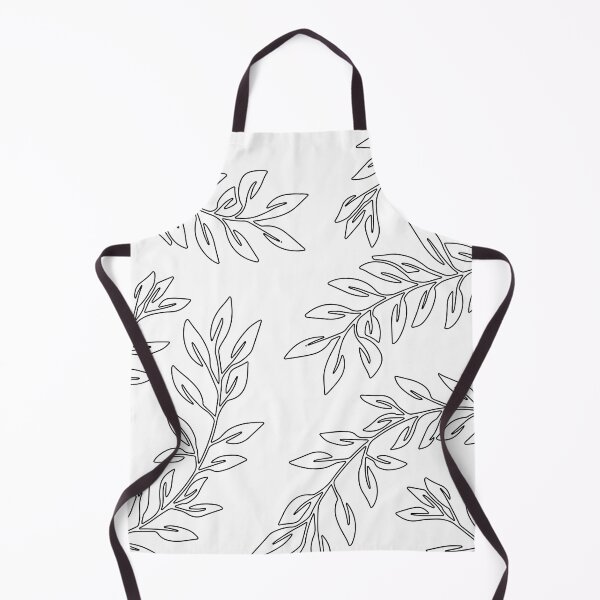Item preview, Black And White Leaves Pattern designed and sold by theWeppen.
