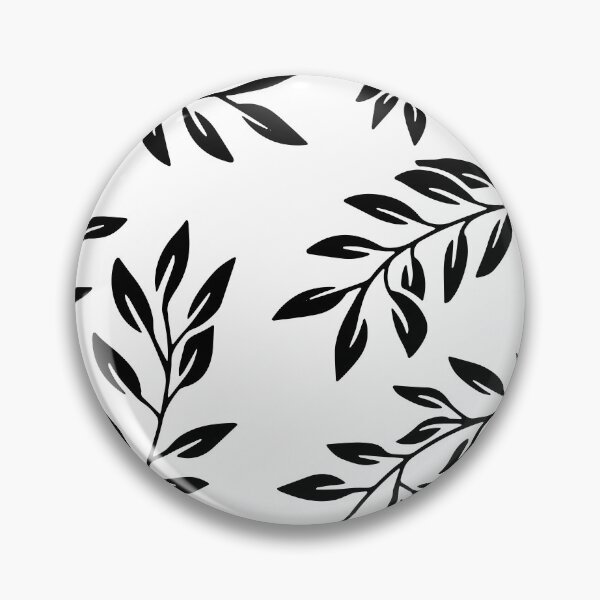 Item preview, Black And White Leaf Pattern designed and sold by theWeppen.