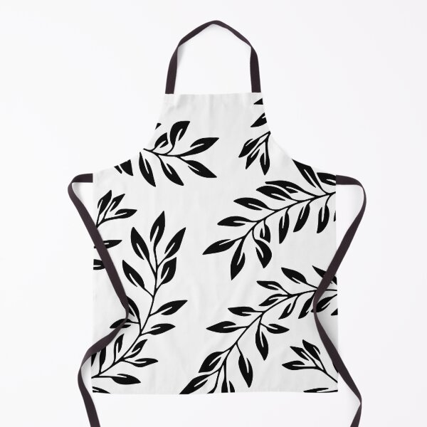 Item preview, Black And White Leaf Pattern designed and sold by theWeppen.