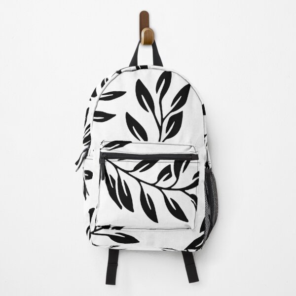 Item preview, Black And White Leaf Pattern designed and sold by theWeppen.