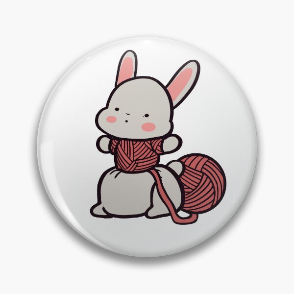 Item preview, Kawaii Bunny with Knitted Clothes designed and sold by ThumboArtBumbo.