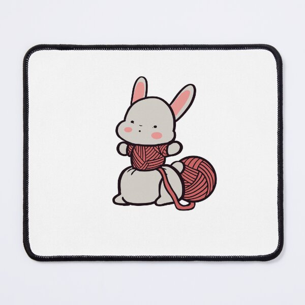 Item preview, Kawaii Bunny with Knitted Clothes designed and sold by ThumboArtBumbo.