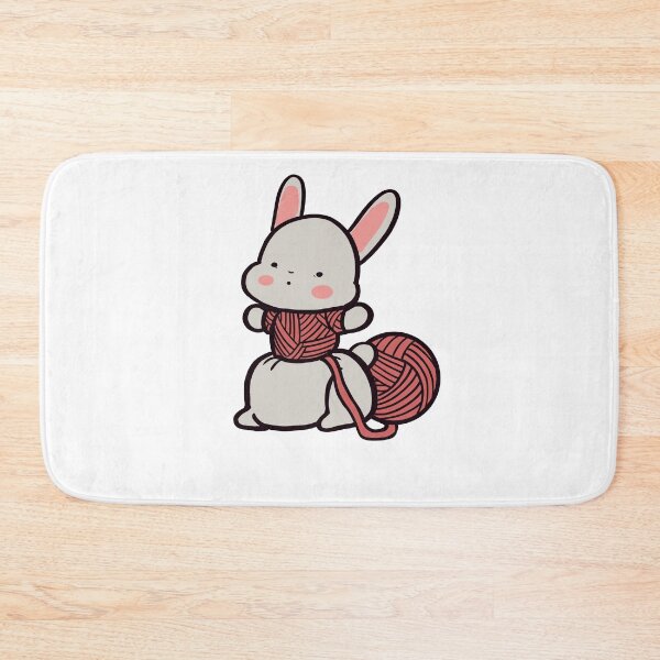 Item preview, Kawaii Bunny with Knitted Clothes designed and sold by ThumboArtBumbo.