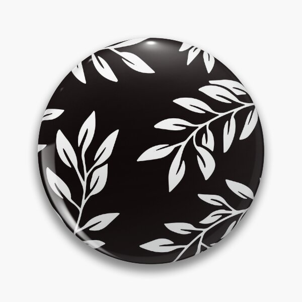 Item preview, White And Black Leaf Pattern designed and sold by theWeppen.