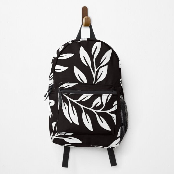 Item preview, White And Black Leaf Pattern designed and sold by theWeppen.