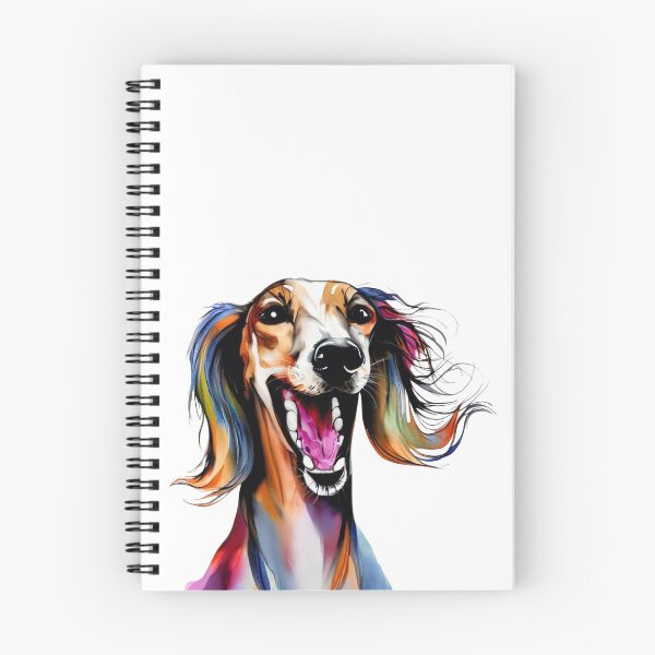 Item preview, Colorful Saluki - Cute Dog Art for Pet Lovers and Owners designed and sold by NinosDelViento.