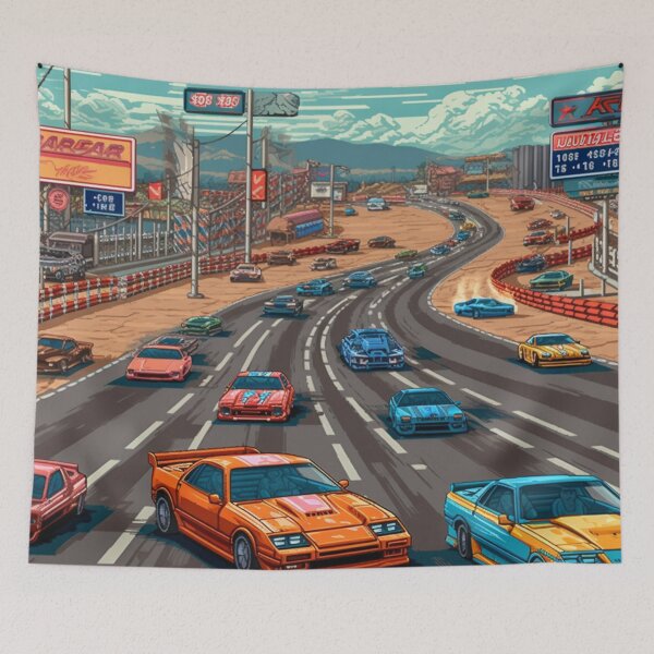 Item preview, Retro Racing Rush designed and sold by RobotBadGuy0.