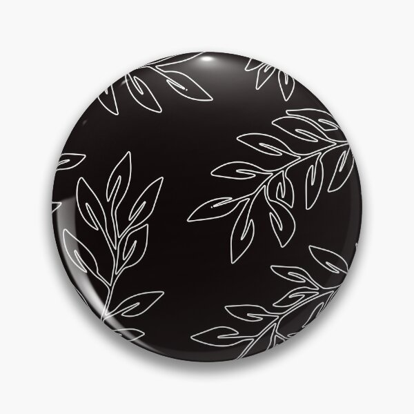 Item preview, White And Black Leaves Pattern designed and sold by theWeppen.