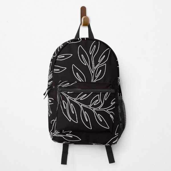 Item preview, White And Black Leaves Pattern designed and sold by theWeppen.