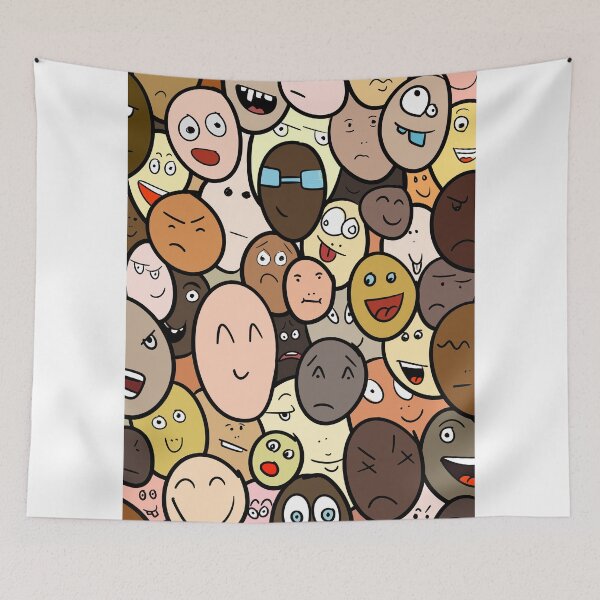 Item preview, Many Faces facial expressions designed and sold by ArtshirtGroup.