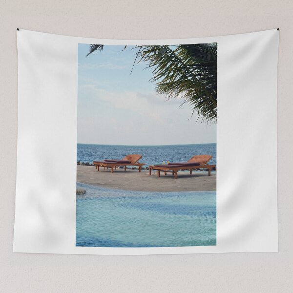 Item preview, Lounge chairs at the swimming pool in Maldives designed and sold by oanaunciuleanu.