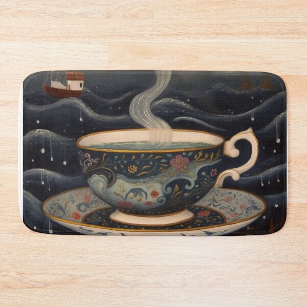 Item preview, Storm in a Teacup folk art designed and sold by Hilary Thwaites.